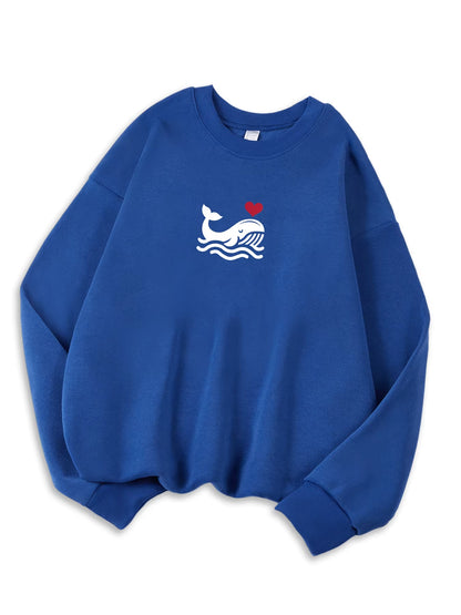 Cozy Bow Oversized Autumn Sweatshirt for Women